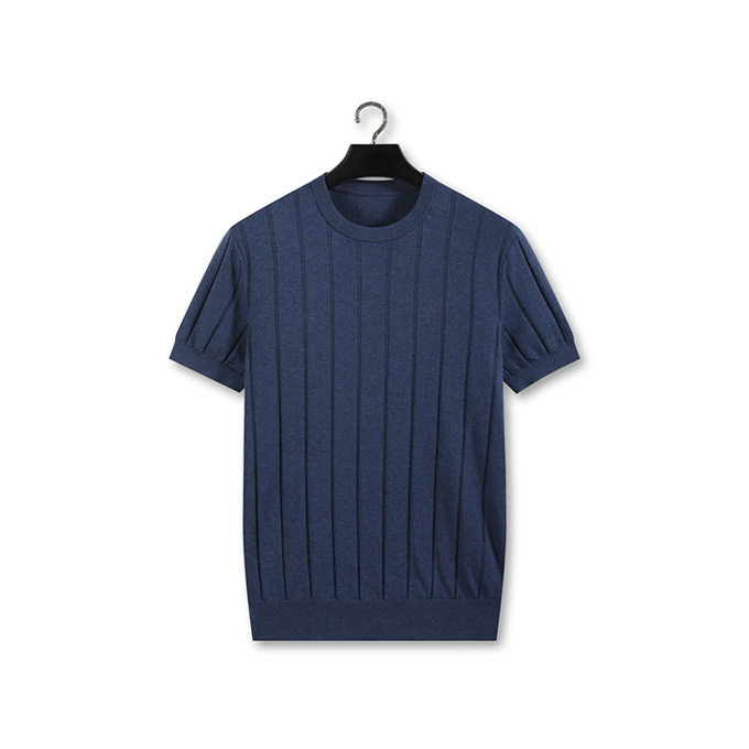 loro piana 26ss 16 gauge island cotton linen knit short sleeve t-shirt